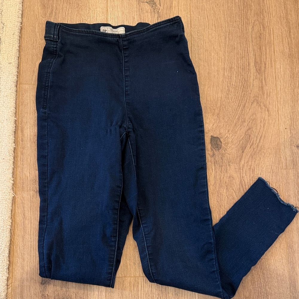 Free People Raw Hem Ankle Jeans